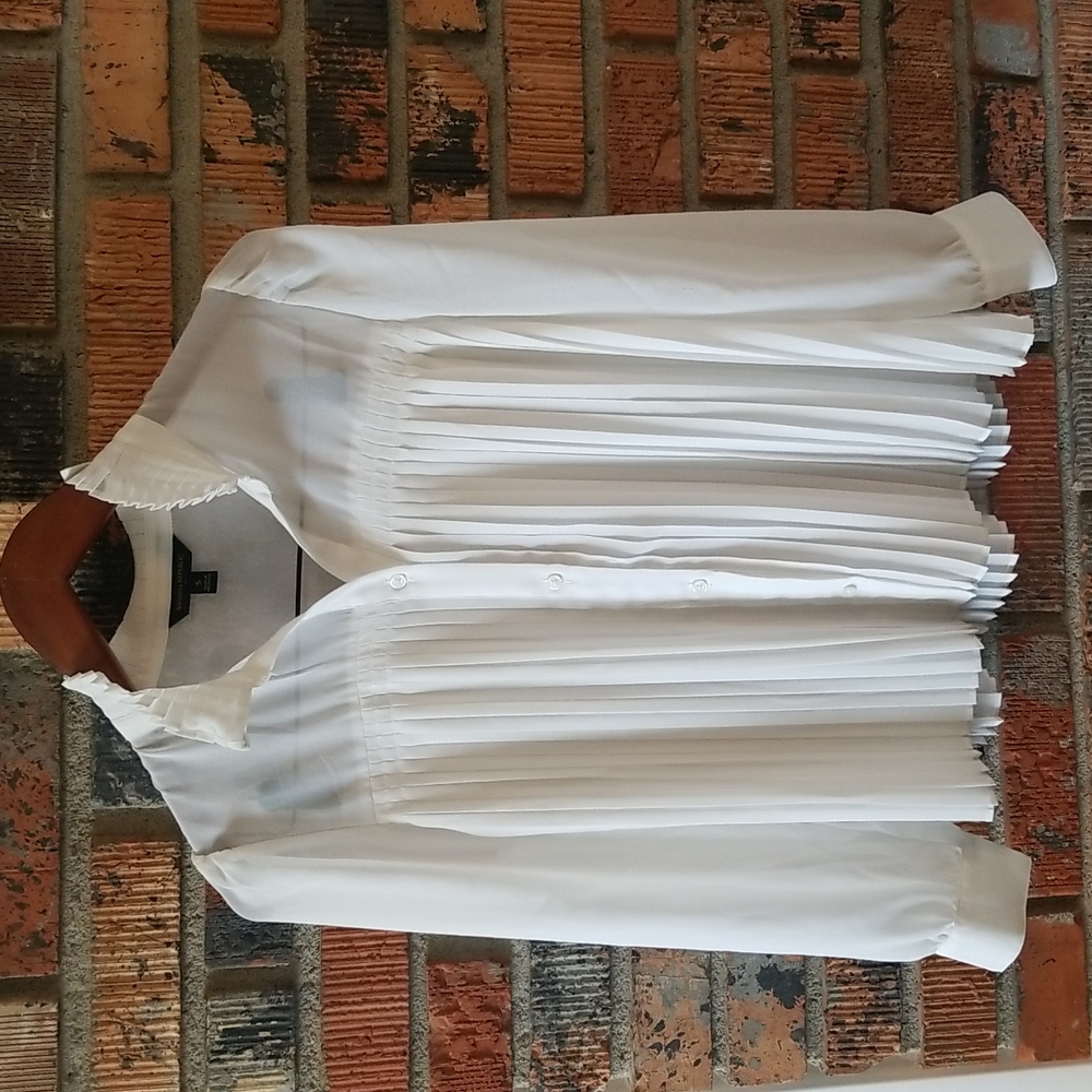 White Sheer Banana Republic Top